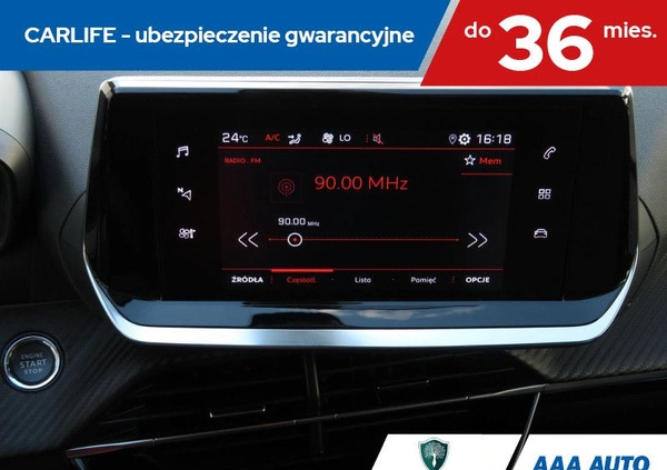 Peugeot 2008 cena 87000 przebieg: 56119, rok produkcji 2021 z Końskie małe 211